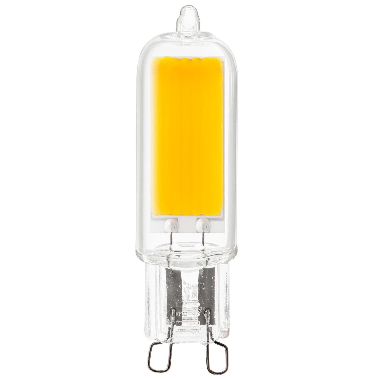 Sunlite LED G9 Base Bulbs, 3W (40W Equal), Lumen, 3000K Warm White -