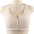 thumbnail image 3 of Fsqjgq Womens Underwear Bras for Women No Underwire Cotton Sports Bras for Women Front Closure Cotton Bras Comfort Bra Plus Size Wireless Bra Nipple Covers Removable Cup T-Shirt Bras Lingerie, 3 of 5