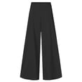 thumbnail image 5 of Baqcunre Wide Leg Pants Woman,Womens Wide Leg High Waist Comfy Pockets Relaxed Trousers,Women'S Pants,Pants For Women,Womens Fashion,Womens Clothes,Black,L, 5 of 5