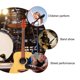 thumbnail image 3 of pieza de repuesto para correa de guitarra con botones antideslizantes para bajo (negro), 3 of 5