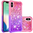 thumbnail image 1 of Funda para iPhone X/iPhone XS Transparente con Brillos Carcasa Protectora Antigolpes con Glitter Brillante, 1 of 5