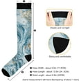 thumbnail image 3 of Coolnut Marble Compression Socks for Men & Women 1 Pack, Knee High Stockings for Running, Sport, Hiking & Travel, 3 of 6