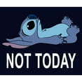 thumbnail image 2 of Junior's Lilo & Stitch Not Today  Graphic Tee Navy Blue 2X Large, 2 of 3