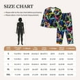 thumbnail image 4 of Pajamas for Women Sets, Cute Gecko Lizard Green Colorful Lounge Sets Long Sleeve Button Down Night Shirts Sleepwear Pjs, 4 of 6