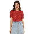 thumbnail image 1 of AllegK Top Floral Informal De ManCorFruncido PaMujer rojo XL, 1 of 6