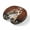 Brown, Cream, Charcoal, variant on Neck Pillow, Bakery Chefs Vintage Memory Foam U-Shaped Travel Pillow for Airplane Car Train Office Nap, Portable Soft Head Neck Support for Sleeping & Reclining Farmhosue Kitchen Black White Plaid