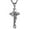 Silver, variant on HZMAN Stainless Steel Saint St St. Benedict Crucifix Cross Pendants Necklace INRI (Silver)