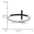 thumbnail image 5 of Sideways Crosses Sterling Silver Antiqued Sideways Cross Ring, 5 of 6