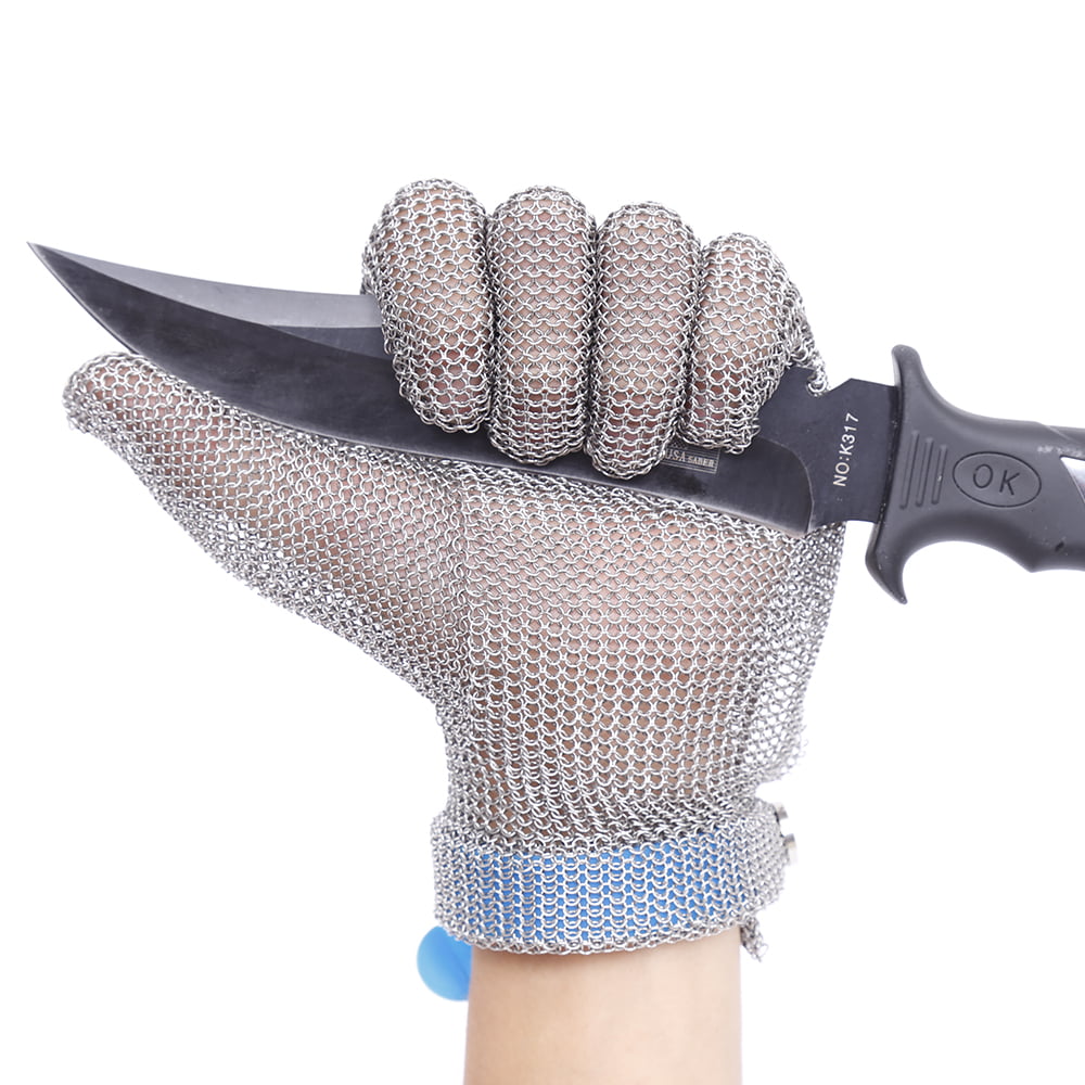 Kitchen Glove Stainless Steel Safety Protective Mesh Chain Mail Cut Resistant 