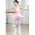 thumbnail image 2 of Yuyuekeji Dance Ballet Leotards for Girls,Kids Ruffle Sleeve Tutu Girls Skirted Dress 4-11 Years, 2 of 7