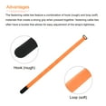 thumbnail image 4 of Uxcell Fastening Hook and Loop Cable Tie 24 Inch x 1 Inch Reusable with Buckle Orange 10Pcs, 4 of 5