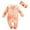 Orange, variant on Kogui Long Sleeve Rompers Girl Baby Girl Clothes Ruffle Long Sleeve Romper Waffle Knit One Piece Jumpsuit Fall Outfit with Bow Headband 0 3 6 9 12 18 24 Months (Yellow,3-6 Months)