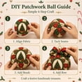 thumbnail image 3 of Clearance! Christmas Classics Patchwork Ornament DIY Kit, No-Sew Ornament Kit (Christmas Tree), 3 of 7