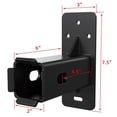 thumbnail image 2 of 2 Inch Hitch Wall Mount Heavy Duty Bike Rack Garage Organizer Metal Trailer Hitch Receiver Load up to 300lbs, 2 of 8