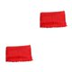 thumbnail image 4 of Adorno de poliéster Qarigey Flecos de encaje de cinta rojo brillante 2Conjunto, 4 of 6