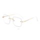 thumbnail image 3 of Gafas sin montura para mujeres con miopía Se pueden equipar gafas sin montura para caras grandes Gafas pequeñas anti-luz azul, 3 of 6