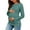 Light green, variant on Long Sleeved Women's Casual Comfort Solid Stretch Maternity Tops Side Button and Ruched Waist Top Maternity T-Shirt