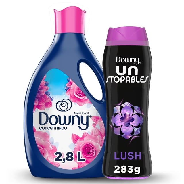 DOWNY - Pack con Suavizante de Telas Aroma Floral 2.8L + Intensificador de Aromas Unstopables Lush 283g Downy NA