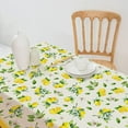 thumbnail image 4 of UWNRBG Waterproof 60" x 84" Floral Summer Lemon Polyester Tablecloth, 4 of 5