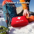 thumbnail image 5 of Mini Portable First Aid Kit，Portable Red  First Aid Kit with Professional Scissors and Tweezers, Outdoor Emergency Survival Kit Equipped with Bandages Gauze Essential Medical Supplies, Ideal for Camp, 5 of 9