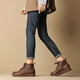 thumbnail image 4 of 2022 MUJER Botines de piel de vaca auténtica Zapatos casuales para mujer Botas de cuero hechas a mano, 4 of 5