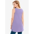 thumbnail image 2 of Woman Within Plus Size Perfect Sleeveless Shirred U-Neck Tunic, 2 of 6