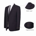 thumbnail image 4 of P&L Men's Slim Fit Suit 2 Piece Business Wedding Prom Tux Blazer & Pants, 4 of 6