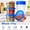 6Pack-17oz, variant on 6 Pack 33oz Plastic Freezer Storage Containers with Airtight Twist Top Lids, BPA Free, Microwave & Dishwasher Safe Food Storage Containers