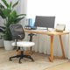 thumbnail image 5 of Funda de asiento para silla de oficina FORCHEER, impermeable, piel sintética color crema, 5 of 7