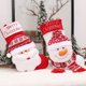 thumbnail image 2 of Bearachild Colgador de medias tejidas para Navidad, calcetines, aperitivos, dibujos animados, Papá Noel, muñeco de nieve, colgante, bolsa de regalo, Kits de decoración para fiestas Papá Noel Bearachild HA069959-01, 2 of 6