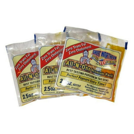 Great Northern Popcorn 2.5 oz. Popcorn Portion Packs - Case of