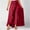 Red, variant on Black*Friday Clearance under $5 GaThRRgYP Womens Pants under $5,Women's Casual Irregular Leaf Bow High Waist Long Culottes Skirt Red S