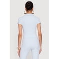 thumbnail image 4 of Women's Brushed Knit Short Sleeve Polo Top, 4 of 4