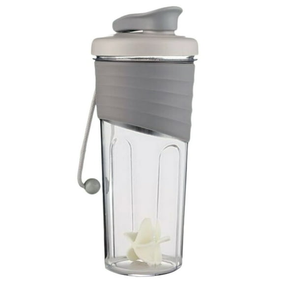 YOPTOP Water Cup Protein Shake Bottle 700ml Leakproof Protein Shaker Bottle Portable Mixer for Workout Gym More,Gray