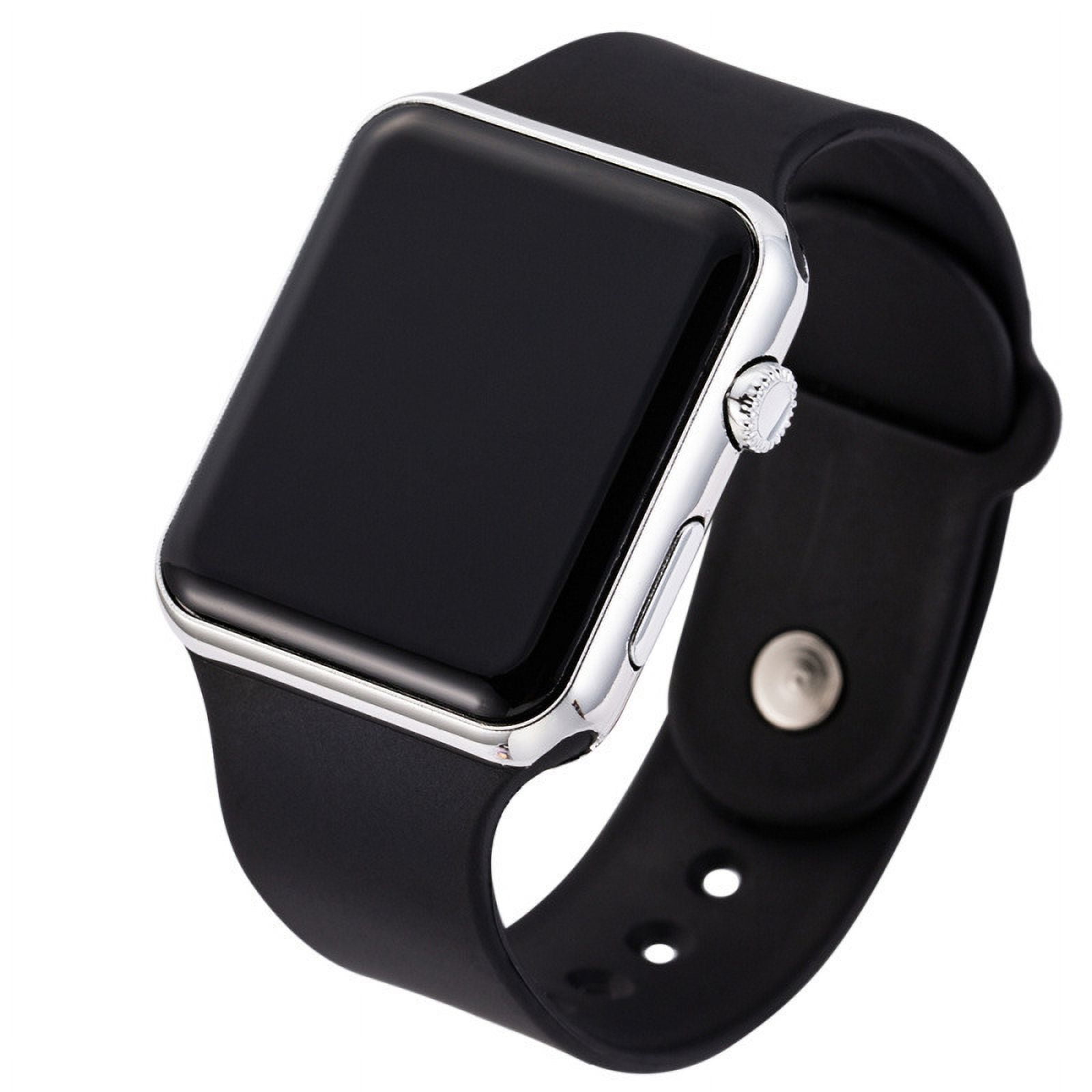 New fashion creative led square thin electronic watch sports student display screen electronic silicone watch