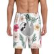 thumbnail image 1 of Balery Cute Cartoon Sloth Pantalones cortos de pijama de punto de algodón para hombre con cinturilla y bolsillos-3X-Large, 1 of 6