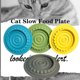 thumbnail image 4 of Alfombrilla de alimentación lenta para gatos Cuenco de comida líquida para mascotas Plato de rayas para gatos Plato de comida lenta Kits para gatos, 4 of 5