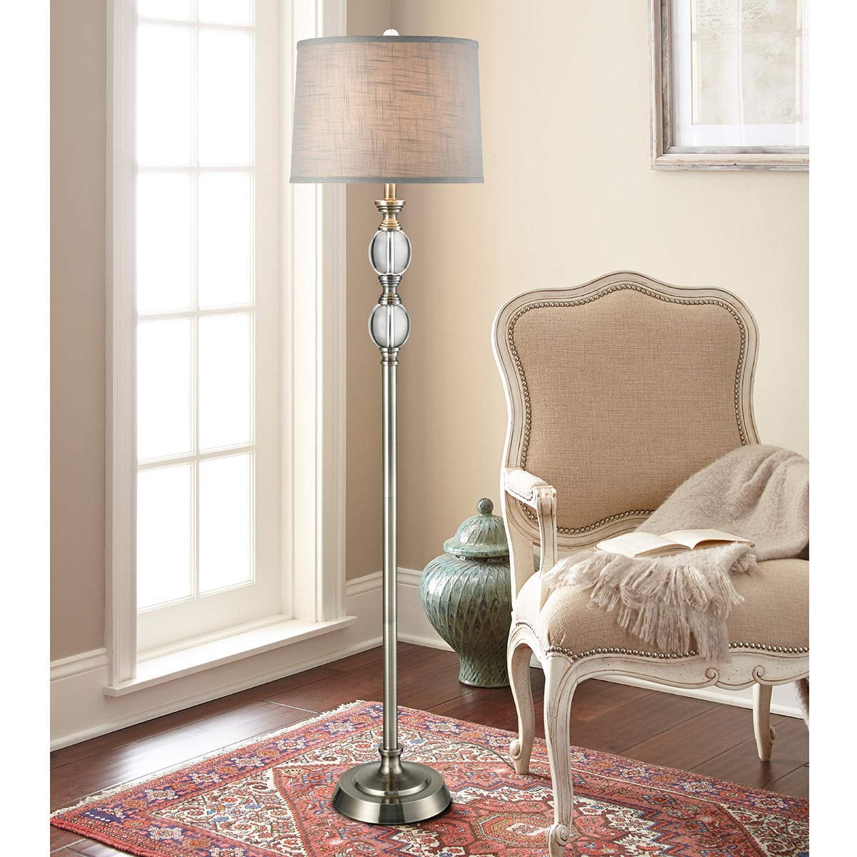 Bridgeport Designs Crystal Ball 62 Chrome Finish Floor Lamp With