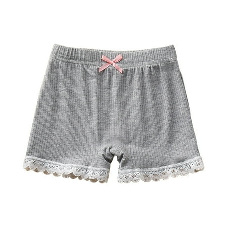 Aayomet Toddler Training Underwear Girls Girls and Toddler Underwear  Knit Tagless Brief  Hipster  and Bikini Panties (Grey 7-8 Years)