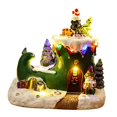 thumbnail image 3 of Kokiya Figurines Musical ,Christmas Decor Resin Sturdy Xmas Ornament Christmas Music Box for Book Store Kids Girls boots, 3 of 9
