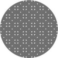 thumbnail image 1 of Ahgly Company Indoor Square Patterned Carbon Gray Area Rugs, 3' Square, 1 of 6