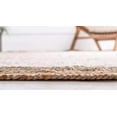 thumbnail image 5 of DecorAvenue Hand Woven Braided Farmhouse Jute Area Rug Off White Color 3 ft x 5 ft, 5 of 6