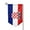 Sharp Corner, variant on Garden Flag Republic-Of-Croatian-Flag Double Sided Small Yard Holiday Garden Flag for Outside Decor 12.5x18 Inch Sharp Corner
