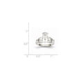 thumbnail image 2 of 14k White Gold Polished Claddagh Ring - 2.9 Grams - Size 7, 2 of 2