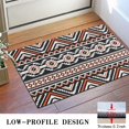 thumbnail image 3 of Boho Orange and Black Geometric Ethnic Pattern Door Rugs,Washable Non Slip Door Mats Indoor,Decorative Door Mats,Entry Mat Indoor for Entrance,Bedroom,Kitchen,Bathroom,16"x24", 3 of 6