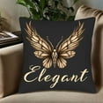 thumbnail image 5 of Elegant Butterfly Design Throw Pillow Covers - Set of 2 18x18in Decorative Cushion Cases for Couch Bed and Car, 5 of 8