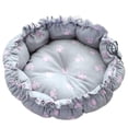 thumbnail image 1 of Cama para perros y gatos, alfombril cálida, cesta de dormir , suministros para perros pequeños y medianos, cama de cojín ligera para perros - estampado de estampado de pata rosa Sunnimix Casa de la cama del gato, 1 of 8