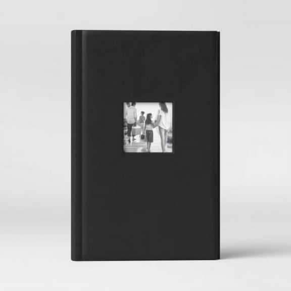8.5" x 12.75" Photo Album Black 3 Per Page - Faux Leather, Holds 240, Book Binding