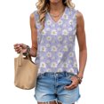 thumbnail image 4 of vigerkar Womens Tank Tops Loose Casual Summer Tops Crew Neck Basic Sleeveless Shirts Trendy (Purple, S), 4 of 7