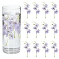 thumbnail image 1 of Uxcell 12Pcs Flores Flotantes para Centros de Mesa, Cabezas de Flores Falsas de Seda de Flor de Guisante Púrpura Blanca para Velas Flotantes, Relleno de Jarrones, Decoración de Mesa de Fiesta y Boda, 1 of 6